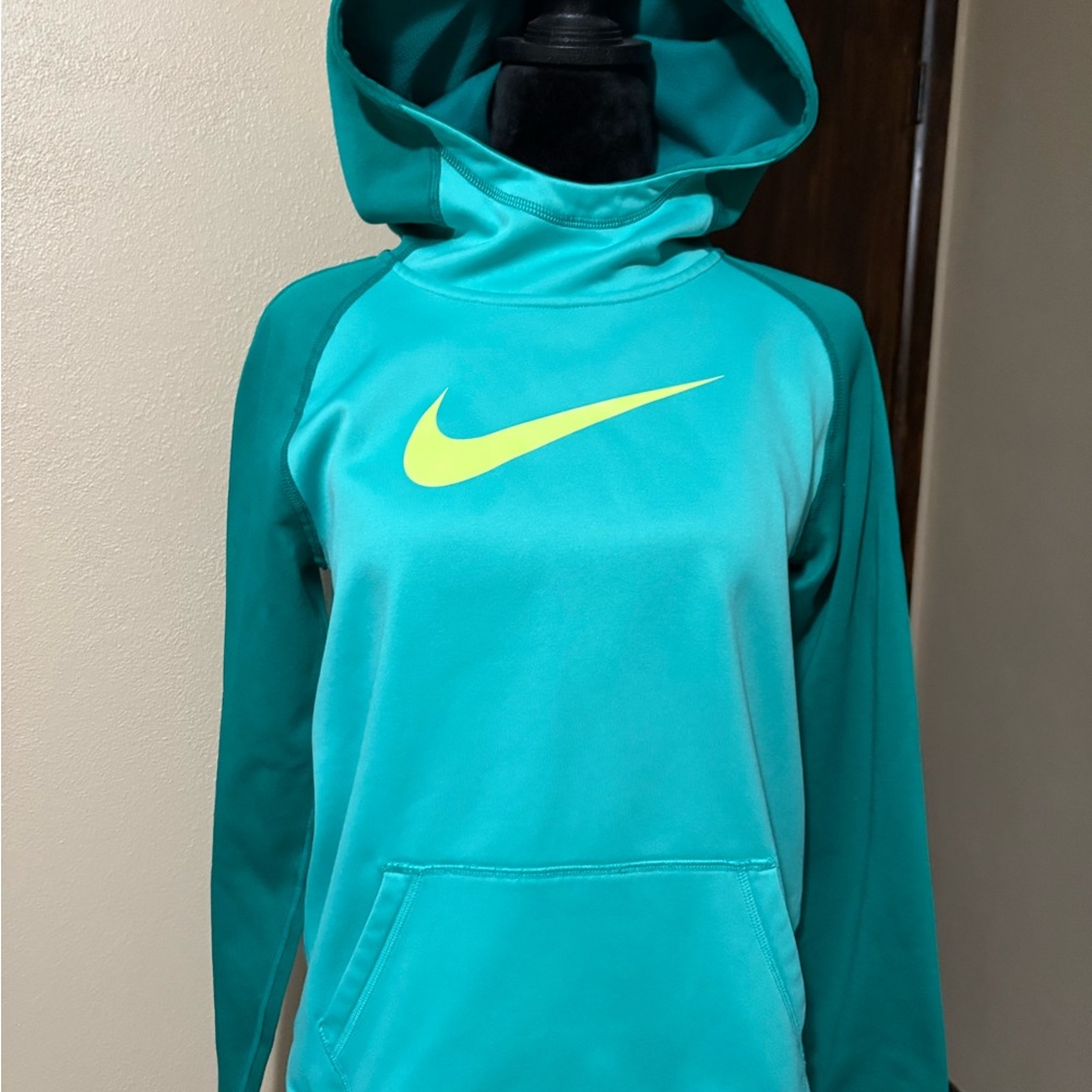 Nike Teal Dri-FIT Fleece lined hoodie
